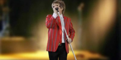 Bob Wyper as Rod Stewart September 2017, Cyprus Kendallevents.com